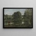 Marcoussis La Mare aux Vaches - Jean-Baptiste-Camille Corot — indrammet kunstværk på væggen