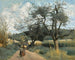 Marcoussis-maleri, vej gennem markerne - Jean-Baptiste-Camille Corot — visning af kunstværket