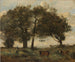 Marécages boisés med tre køer - Jean-Baptiste-Camille Corot — visning af kunstværket