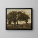 Marécages boisés med tre køer - Jean-Baptiste-Camille Corot — indrammet kunstværk på væggen