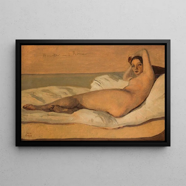 Marietta - Jean-Baptiste-Camille Corot — indrammet kunstværk på væggen