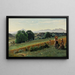Mornex, Haute-Savoie, i baggrunden Mont Blanc - Jean-Baptiste-Camille Corot — indrammet kunstværk på væggen