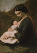 Mor og barn - Jean-Baptiste-Camille Corot — visning af kunstværket