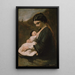 Mor og barn - Jean-Baptiste-Camille Corot — indrammet kunstværk på væggen