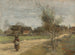 Landmandsmaleri på en vej med udsigt til en landsby - Jean-Baptiste-Camille Corot — visning af kunstværket