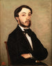 Portrait af Henri Sennegon, nevø af Corot - Jean-Baptiste-Camille Corot — visning af kunstværket