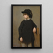 Portrait af et barn - Jean-Baptiste-Camille Corot — indrammet kunstværk på væggen