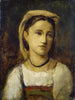 Portrait af en ung italiensk pige - Jean-Baptiste-Camille Corot — visning af kunstværket