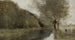nær Gisors Saulaie og flod, morgenlys - Jean-Baptiste-Camille Corot — visning af kunstværket