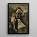 Rêverie - Jean-Baptiste-Camille Corot — indrammet kunstværk på væggen