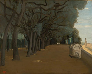 Terrasse de la Villa Pamphili à Rom - Jean-Baptiste-Camille Corot — visning af kunstværket