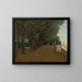 Terrasse de la Villa Pamphili à Rom - Jean-Baptiste-Camille Corot — indrammet kunstværk på væggen