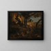 Saint Jérôme - Jean-Baptiste-Camille Corot — indrammet kunstværk på væggen