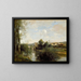 Seine og gammel bro i Limay - Jean-Baptiste-Camille Corot — indrammet kunstværk på væggen