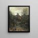 Semur Le Chemin De L'église - Jean-Baptiste-Camille Corot — indrammet kunstværk på væggen
