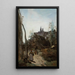Semur le chemin de l'église - Jean-Baptiste-Camille Corot — indrammet kunstværk på væggen