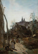Semur le chemin de l'église - Jean-Baptiste-Camille Corot — visning af kunstværket