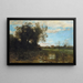 Souvenir des dunes de Dunkerque - Jean-Baptiste-Camille Corot — indrammet kunstværk på væggen