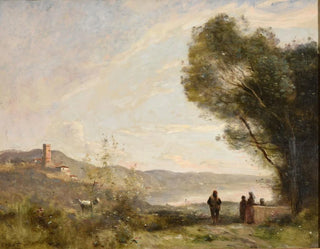 Souvenir des rives méditerranéennes - Jean-Baptiste-Camille Corot — visning af kunstværket