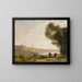 Souvenir des rives méditerranéennes - Jean-Baptiste-Camille Corot — indrammet kunstværk på væggen