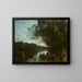 Souvenir af omgivelserne ved Nemi-søen - Jean-Baptiste-Camille Corot — indrammet kunstværk på væggen