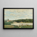 Le Bain - Jean-Baptiste-Camille Corot — indrammet kunstværk på væggen