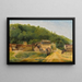 "Les maisons Cabassud à Ville-d'Avray" - Jean-Baptiste-Camille Corot — indrammet kunstværk på væggen