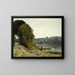 maleriet Le départ du batelier - Jean-Baptiste-Camille Corot — indrammet kunstværk på væggen