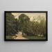 "L'entrée de la villa de M. Dubuisson à Brunoy" - Jean-Baptiste-Camille Corot — indrammet kunstværk på væggen