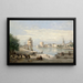 Le Port de La Rochelle - Jean-Baptiste-Camille Corot — indrammet kunstværk på væggen