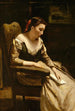 La Lettre - Jean-Baptiste-Camille Corot — visning af kunstværket
