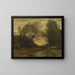 Lyst: "L'Étang à l'entrée des bois - Jean-Baptiste-Camille Corot — indrammet kunstværk på væggen