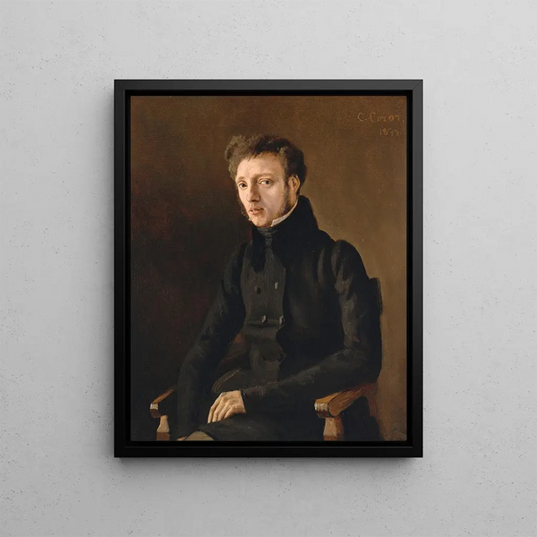 Toussaint Lemaistre 1807-1888 - Jean-Baptiste-Camille Corot — indrammet kunstværk på væggen