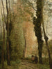 Et forårssti under træerne - Jean-Baptiste-Camille Corot — visning af kunstværket