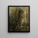 En flod nær Beauvais - Jean-Baptiste-Camille Corot — indrammet kunstværk på væggen