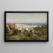 Vue de Gênes - Jean-Baptiste-Camille Corot — indrammet kunstværk på væggen