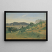 Vue d'Olevano - Jean-Baptiste-Camille Corot — indrammet kunstværk på væggen