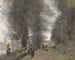 Sentier boisé à Ville-d'Avray bordant l'étang - Jean-Baptiste-Camille Corot — visning af kunstværket