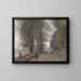 Sentier boisé à Ville-d'Avray bordant l'étang - Jean-Baptiste-Camille Corot — indrammet kunstværk på væggen