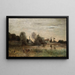 by Ville-d'Avray Vachère ved dammen - Jean-Baptiste-Camille Corot — indrammet kunstværk på væggen