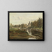 Vue de Moret-sur-Loing - Jean-Baptiste-Camille Corot — indrammet kunstværk på væggen