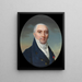 Portrait af Antoine Roy - Jean-Baptiste-Jacques Augustin — indrammet kunstværk på væggen