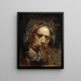 Selvportræt - Jean-Baptiste Carpeaux — indrammet kunstværk på væggen