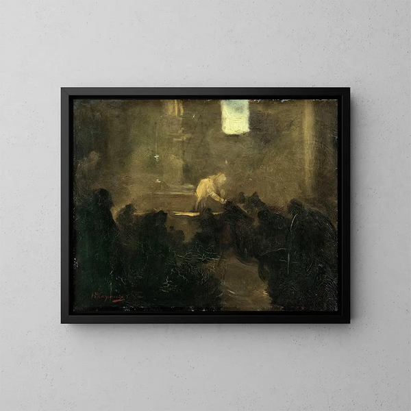 La Communion - Jean-Baptiste Carpeaux — indrammet kunstværk på væggen