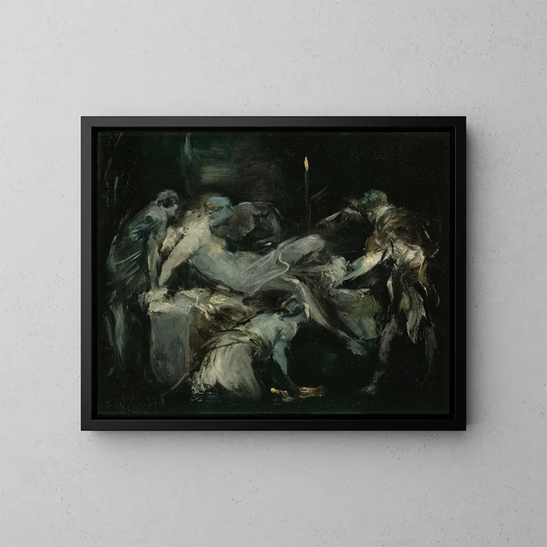 fødsels scene - Jean-Baptiste Carpeaux — indrammet kunstværk på væggen