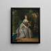 Portrait of Marie Thérèse Louise of Savoy Princesse de Lamballe - Jean-Baptiste Charpentier — indrammet kunstværk på væggen