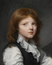Portræt af en dreng i sort vest vendt mod højre - Jean-Baptiste Greuze — visning af kunstværket