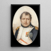 Portrait af Napoleon I, Frankrigs kejser - Jean-Baptiste Isabey — indrammet kunstværk på væggen