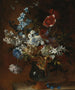 Naturmørke med blomster i en vase - Jean-Baptiste Monnoyer — visning af kunstværket