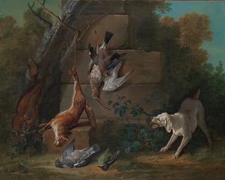 JeanBaptiste Oudry - Dog Guarding Dead Game.webp